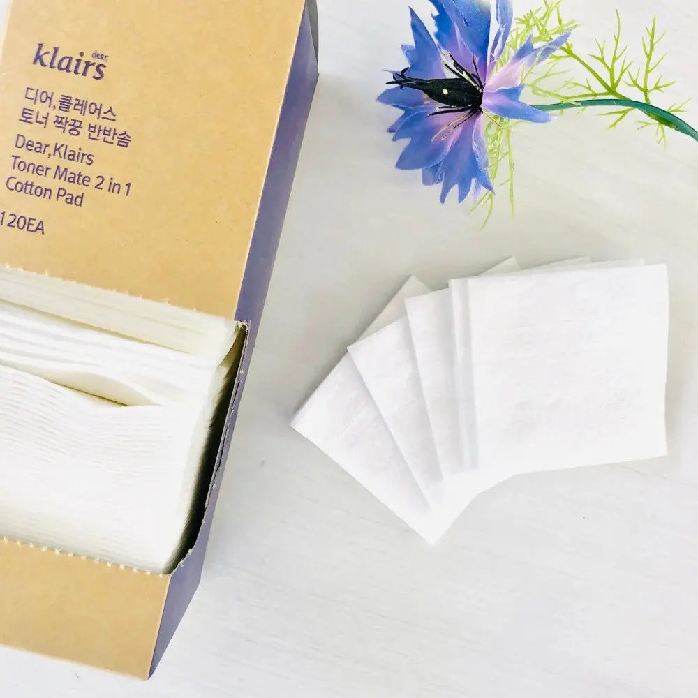 KLAIRS | Toner Mate 2 in 1 Cotton Pad - 120 Stk. - PurMii