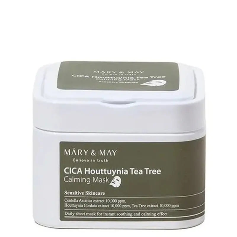 MARY & MAY | CICA Houttuynia Tea Tree Calming Mask - 30Stk. - PurMii