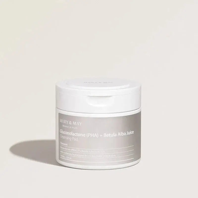 MARY & MAY | Gluconolactone (PHA) + Betula Alba Juice Cleansing Pad - PurMii