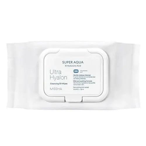 MISSHA | Super Aqua Ultra Hyalron Cleansing Oil Wipes - 30 Stk. - PurMii