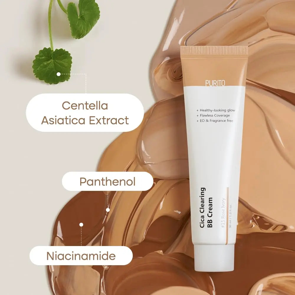 Purito | Cica Clearing BB Cream - 30ml - PurMii
