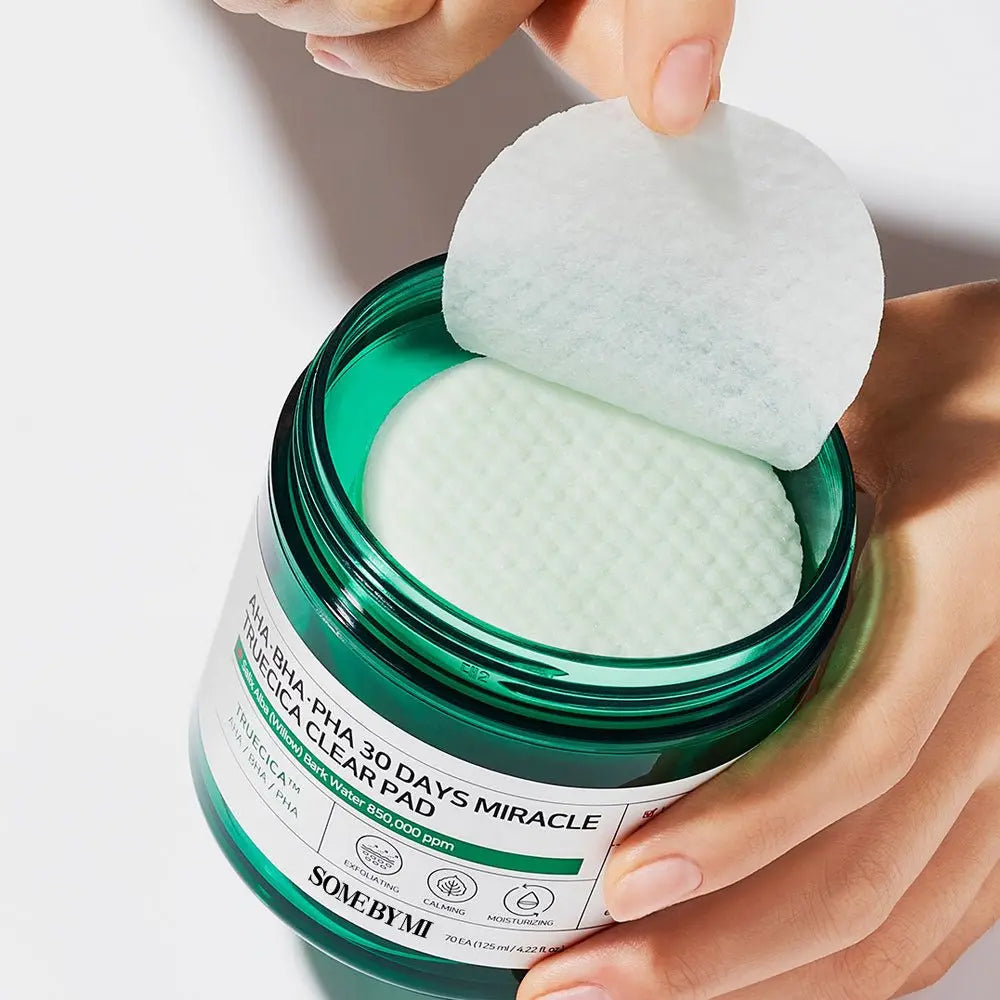 SOME BY MI | AHA BHA PHA 30 Days Miracle Truecica Clear Pad - 70 Stk. - PurMii