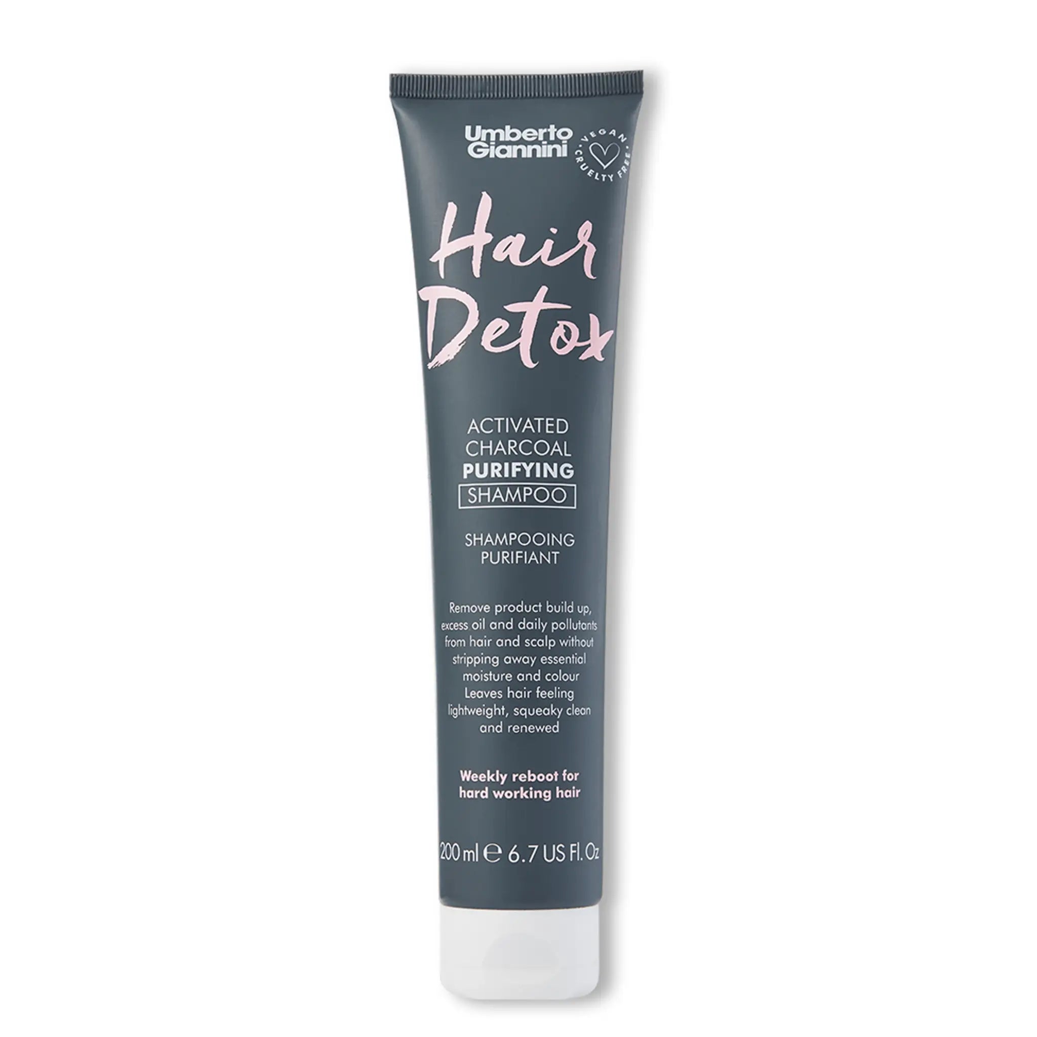 Umberto Giannini | Hair Detox Activated Charcoal Purifying Shampoo - 200ml - PurMii