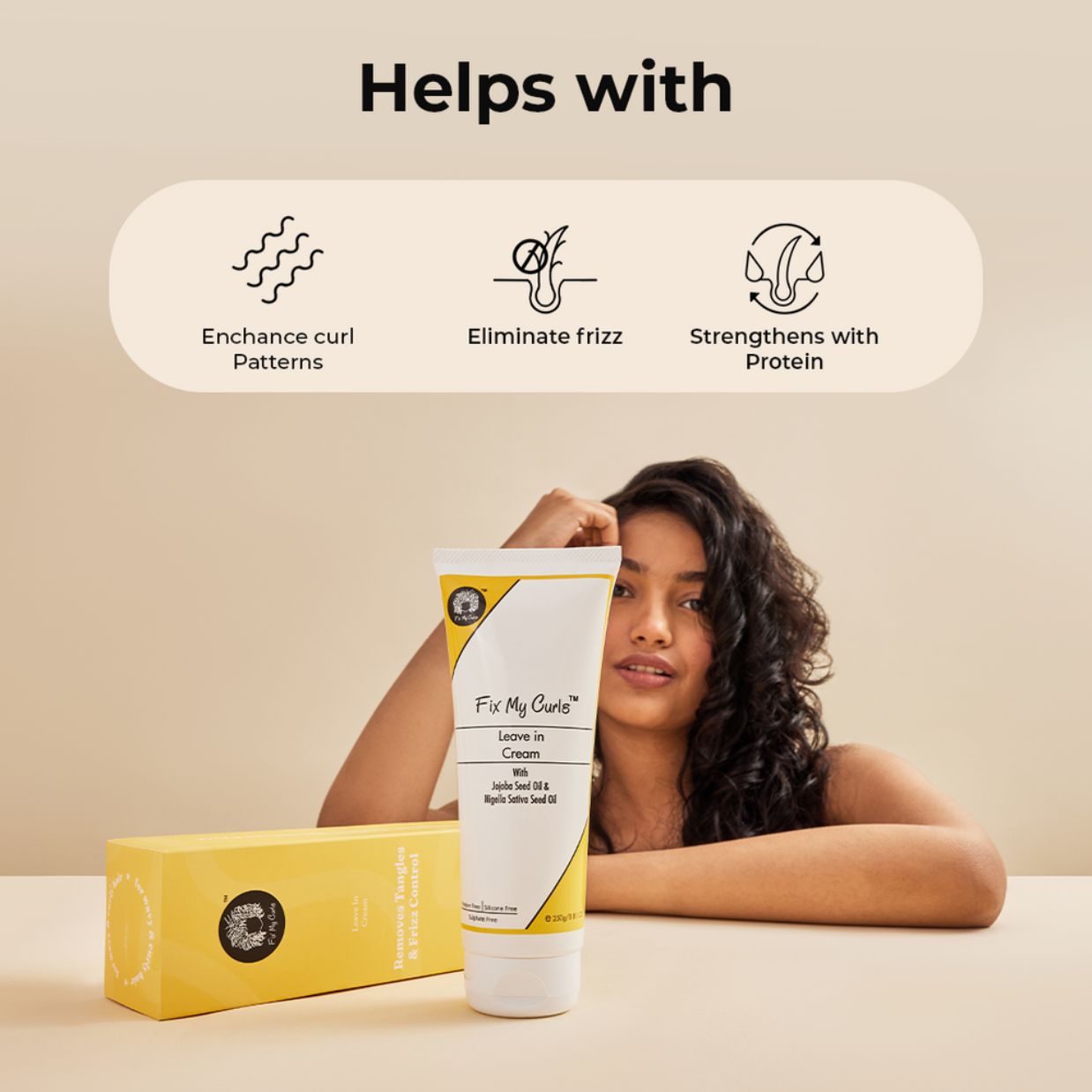 Fix My Curls | Leave in Cream - 50g - PurMii