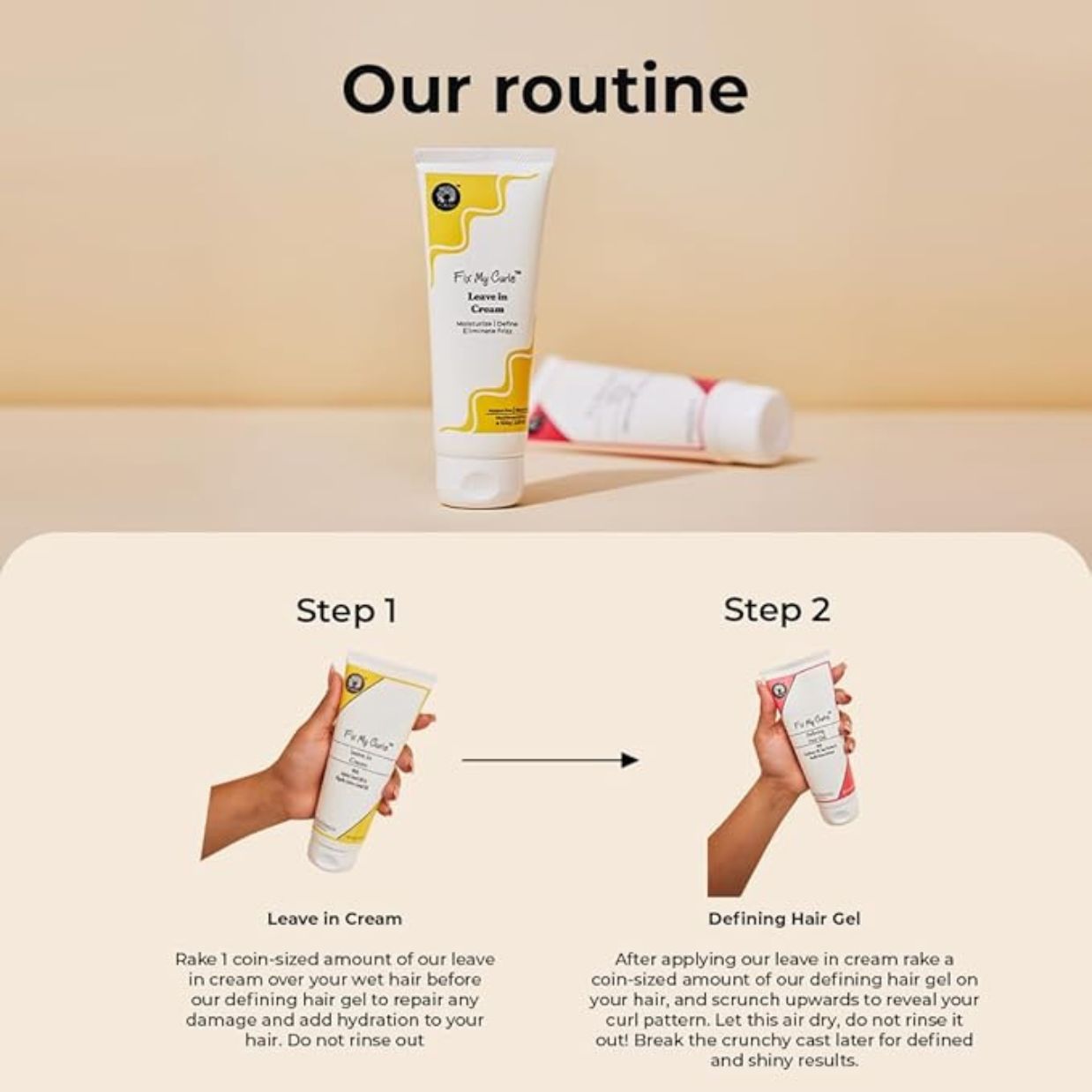 Fix My Curls | Leave in Cream - 50g - PurMii