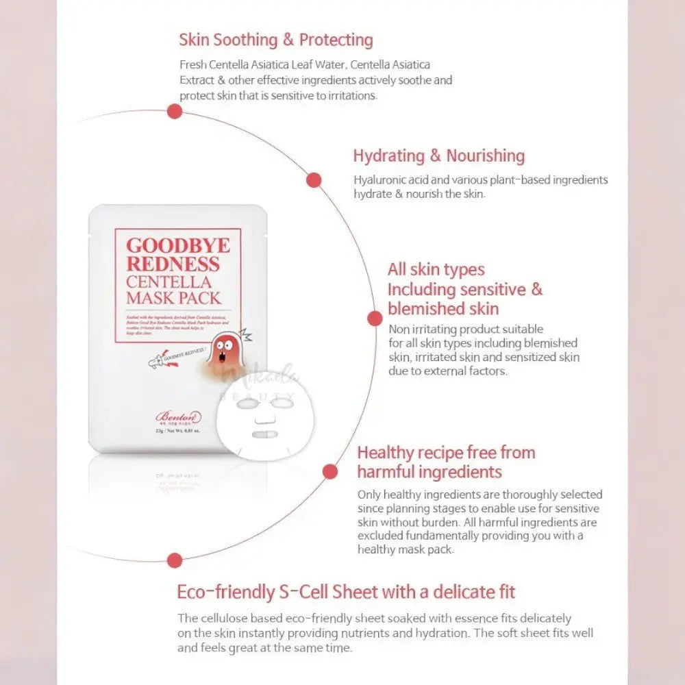 Benton | Goodbye Redness Centella Mask Pack - PurMii
