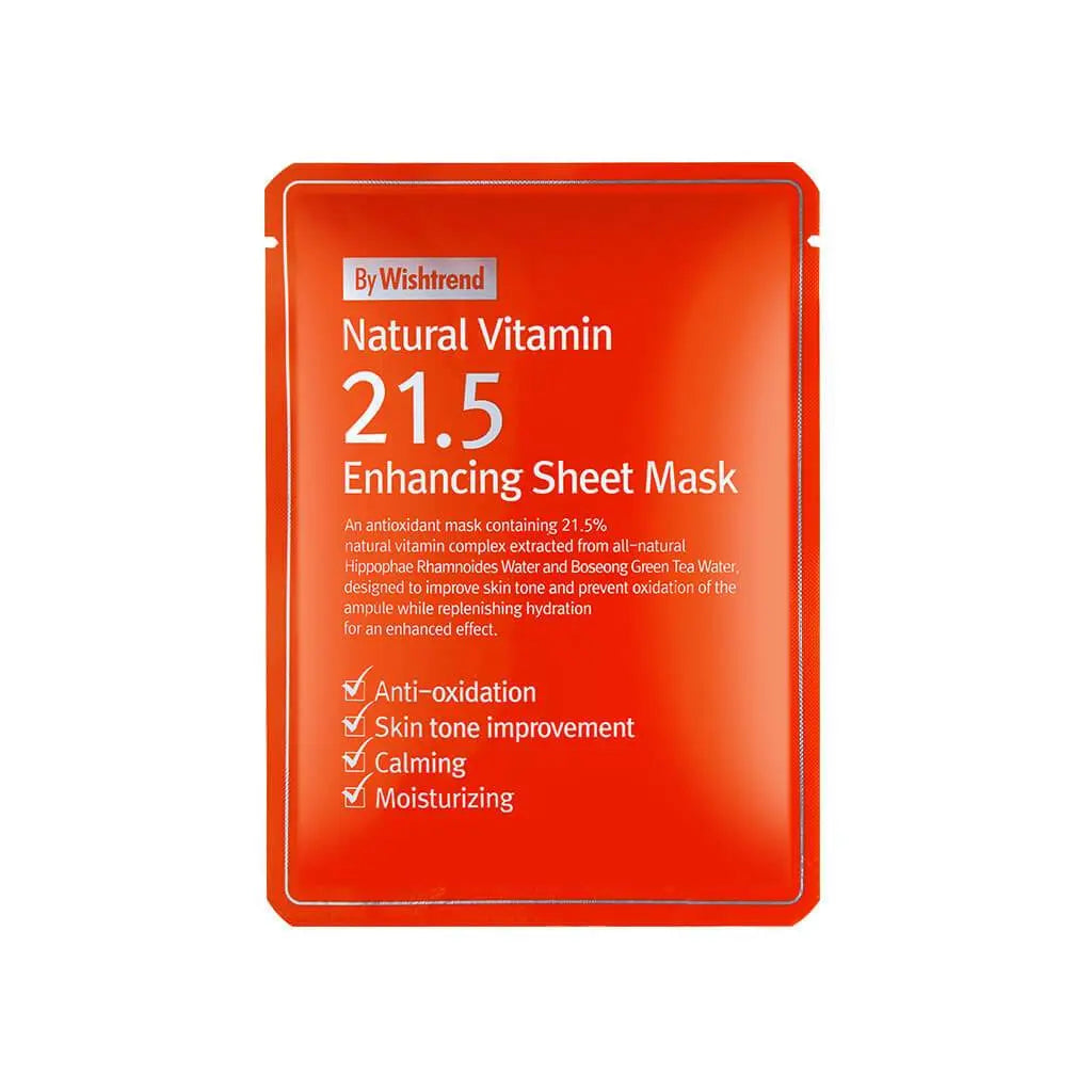 BY WISHTREND | Natural Vitamin 21.5 Enhancing Sheet Mask - PurMii