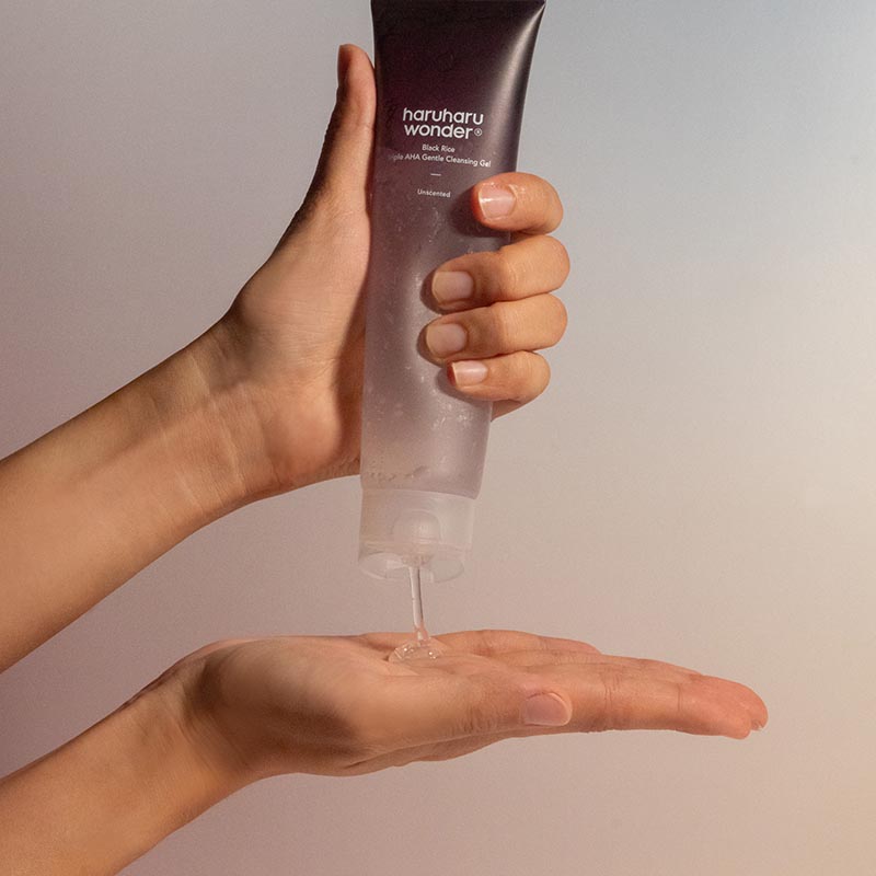 HaruHaru Wonder | Black Rice Triple AHA Gentle Cleansing Gel - 100ml - PurMii