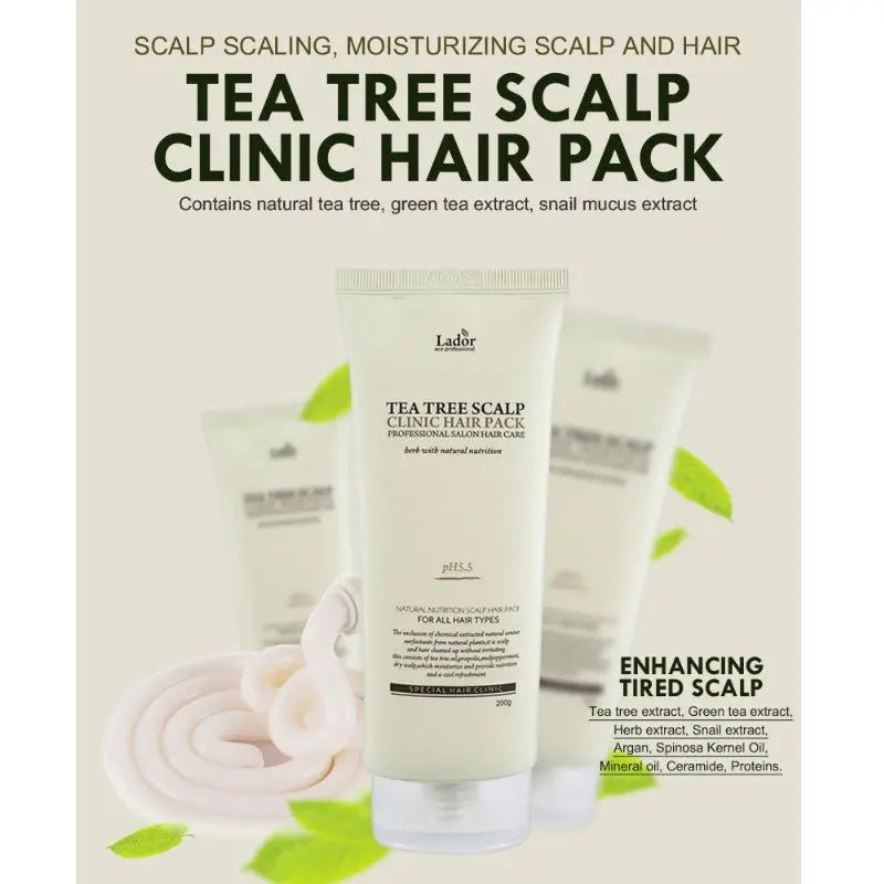 Lador | Tea Tree Scalp Clinic Hair Pack - 200ml - PurMii