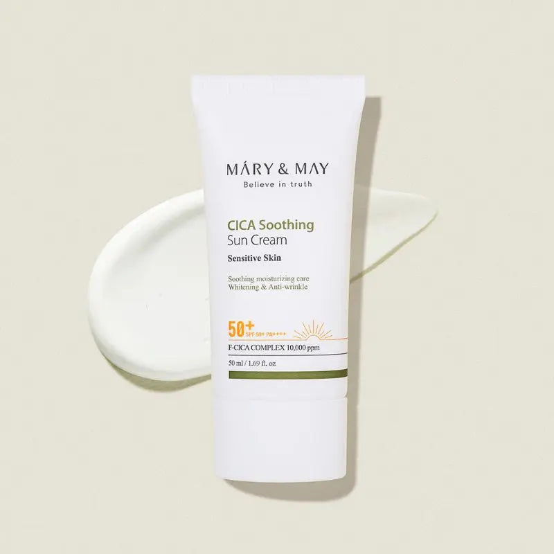 MARY & MAY | CICA Soothing Sun Cream SPF50+ PA++++ - 50ml - PurMii