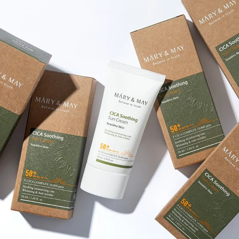MARY & MAY | CICA Soothing Sun Cream SPF50+ PA++++ - 50ml - PurMii