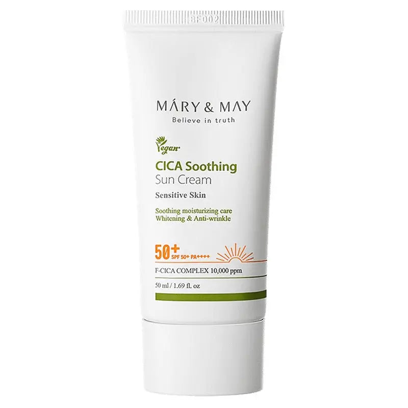 MARY & MAY | CICA Soothing Sun Cream SPF50+ PA++++ - 50ml - PurMii