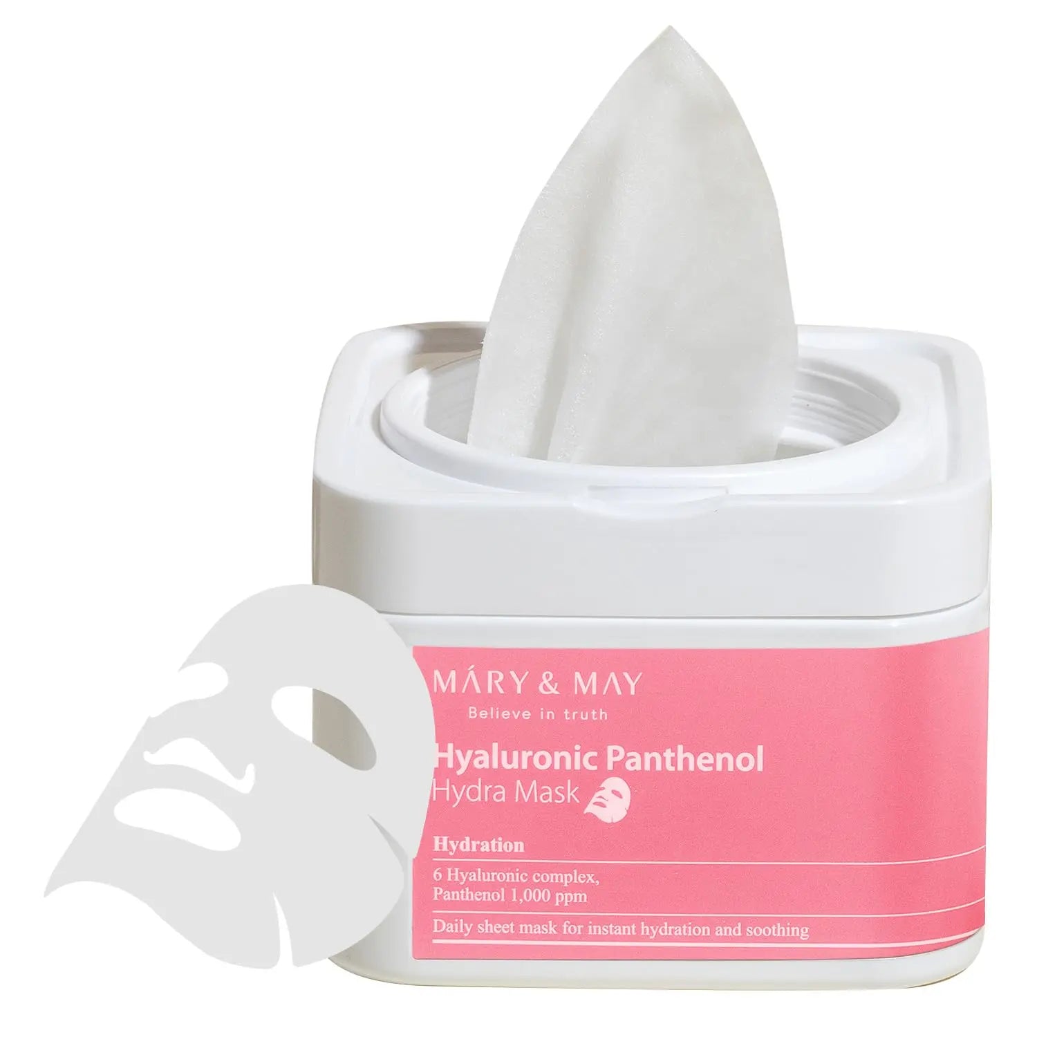 MARY & MAY | Hyaluronic Panthenol Hydra Mask - 30Stk. - PurMii