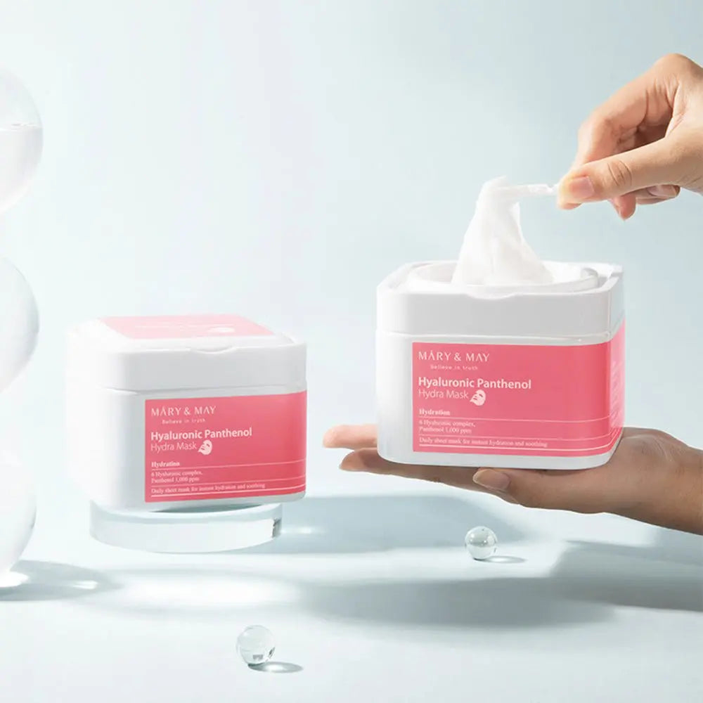 MARY & MAY | Hyaluronic Panthenol Hydra Mask - 30Stk. - PurMii