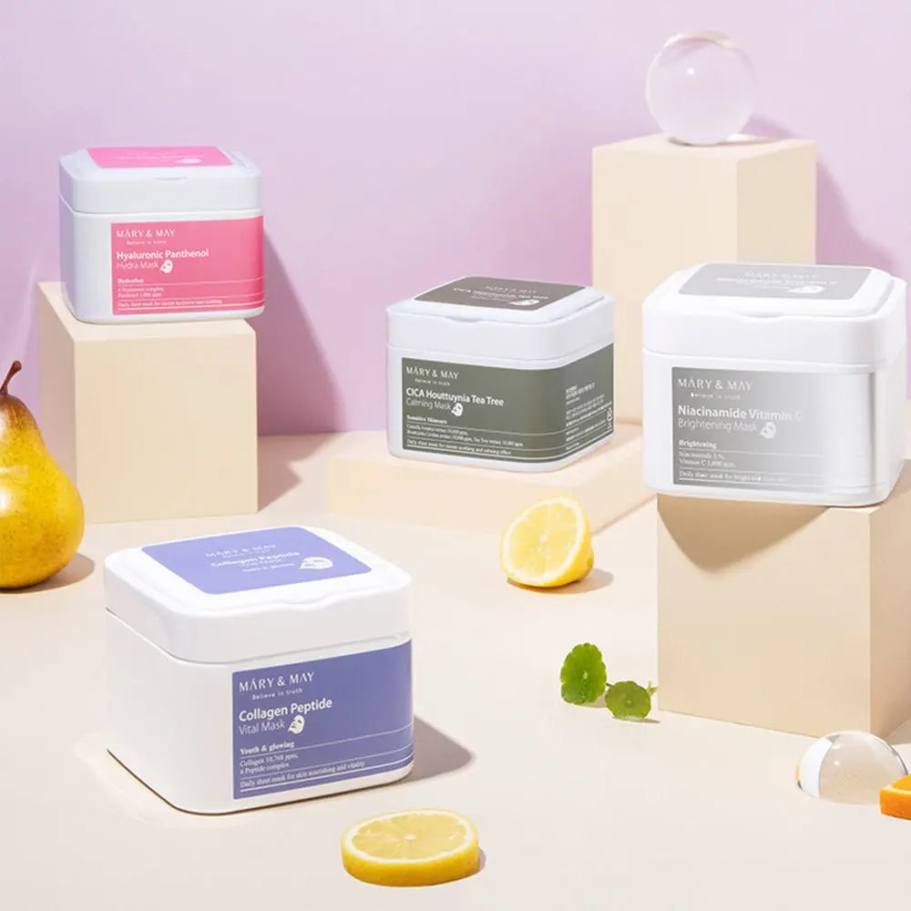 MARY & MAY | Hyaluronic Panthenol Hydra Mask - 30Stk. - PurMii