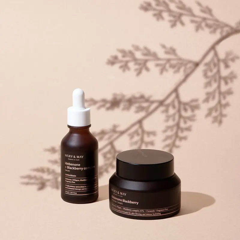 MARY & MAY | Idebenone + Blackberry Complex Intensive Total Care Cream - 70g - PurMii