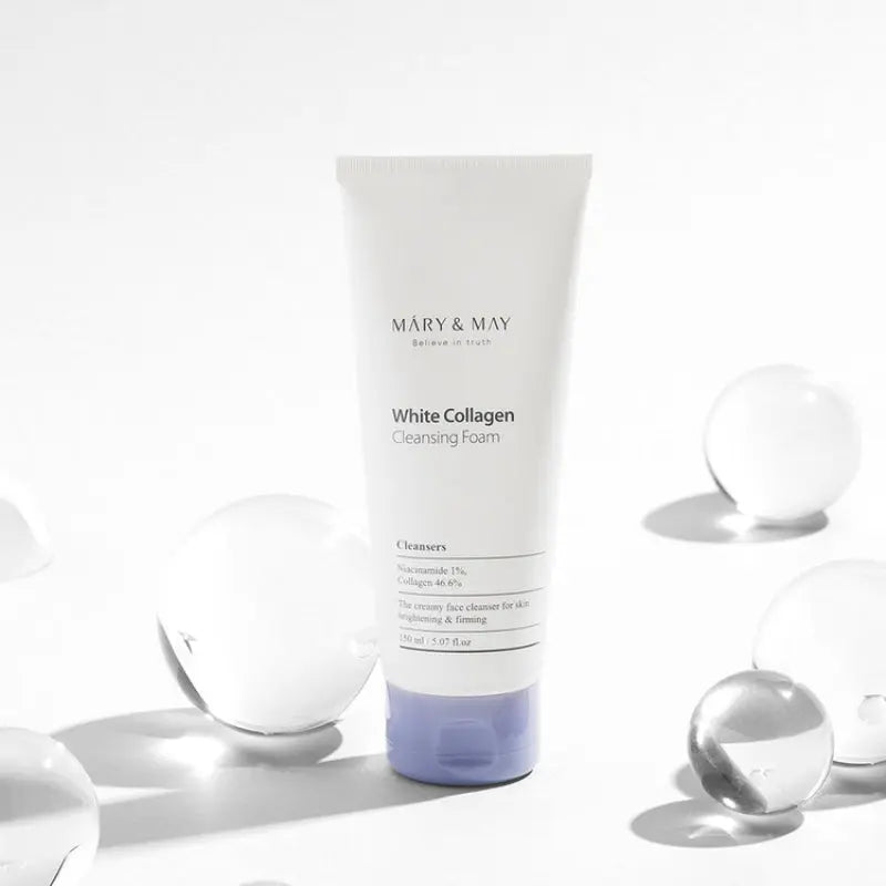 MARY & MAY | White Collagen Cleansing Foam - 150ml - PurMii
