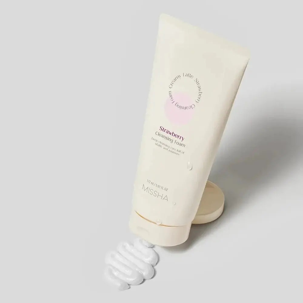 MISSHA | Creamy Latte Cleansing Foam Strawberry - 172ml - PurMii