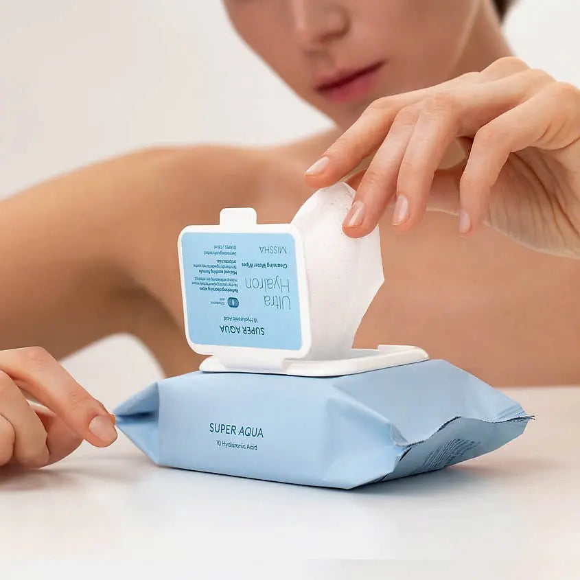 MISSHA | Super Aqua Ultra Hyalron Cleansing Water Wipes - 30 Stk. - PurMii