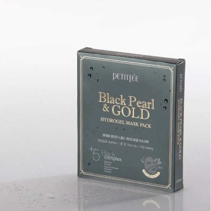 Petitfee | Black Pearl & Gold Hydrogel Mask Pack - PurMii
