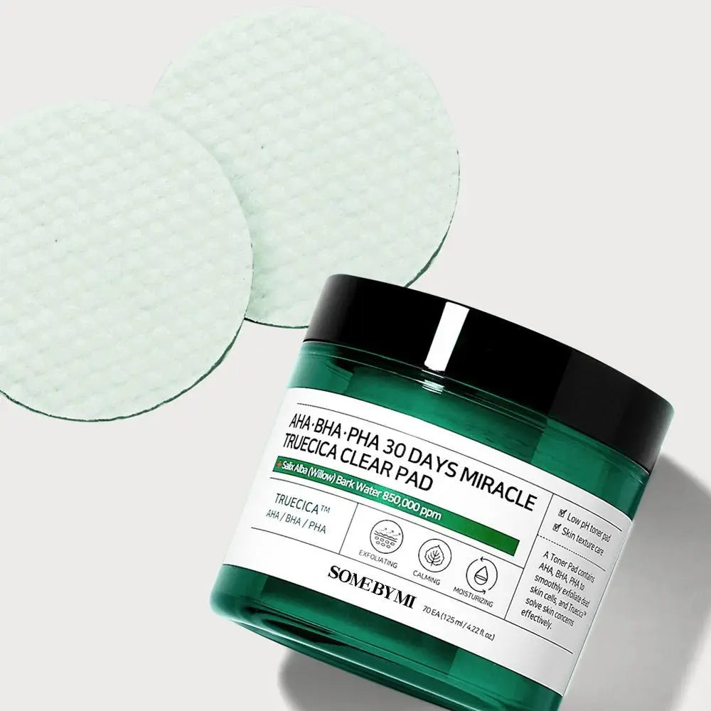 SOME BY MI | AHA BHA PHA 30 Days Miracle Truecica Clear Pad - 70 Stk. - PurMii