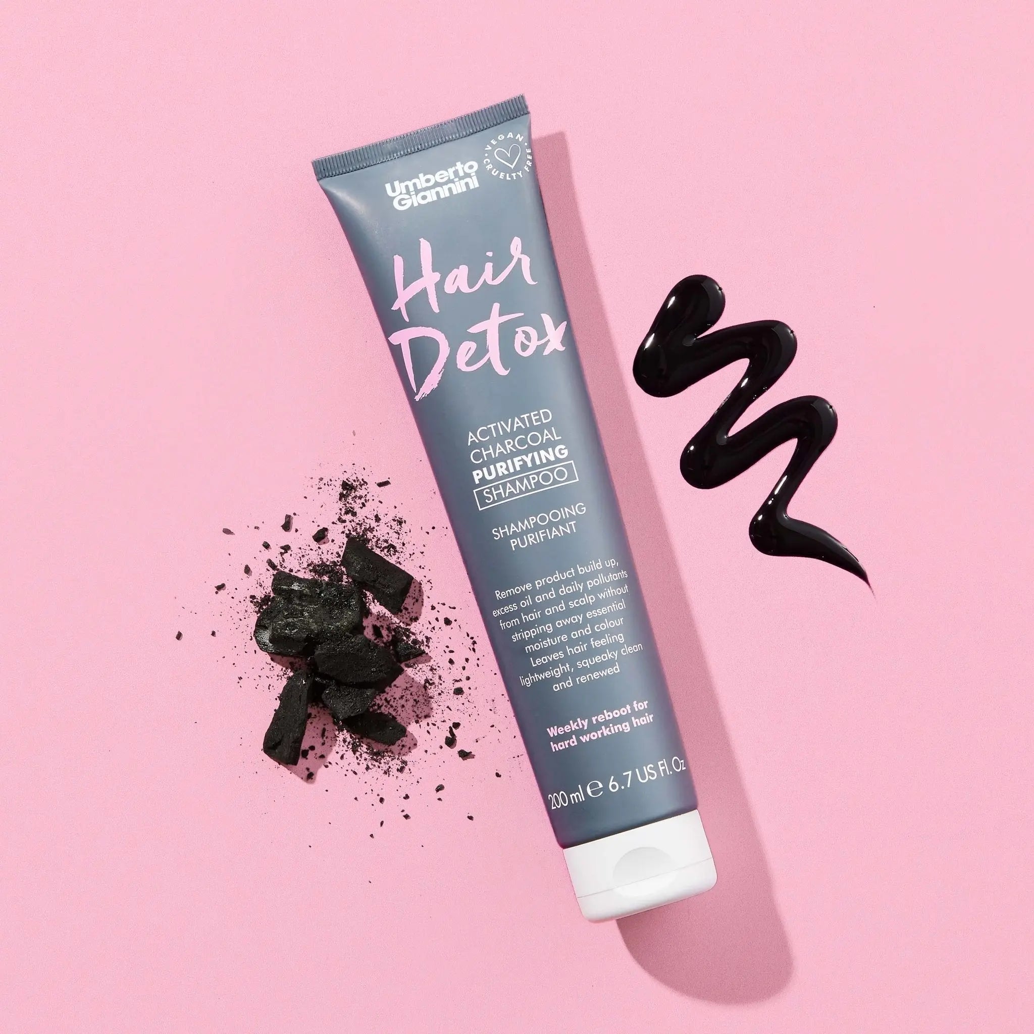 Umberto Giannini | Hair Detox Activated Charcoal Purifying Shampoo - 200ml - PurMii